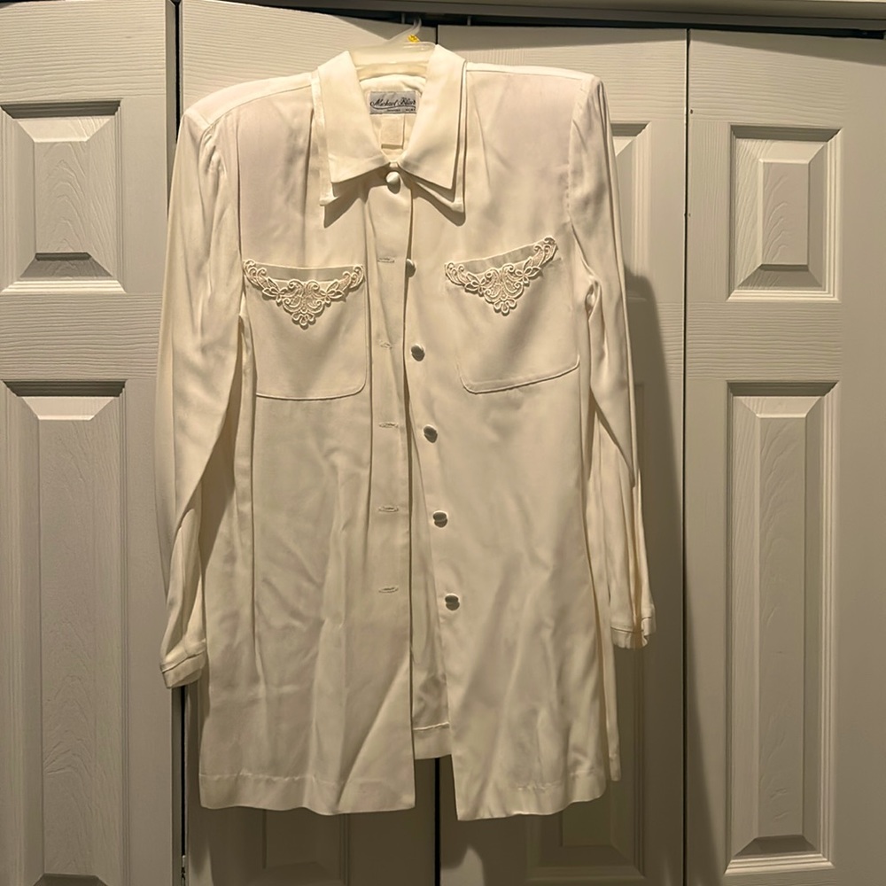 2 piece blouse and pant set